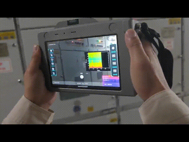 AI Acoustic Imaging Sensor in action